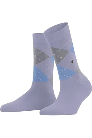 Burlington Kobiety Skarpety Queen W So Bawełna z wzorem 1 Para, , 36-41
