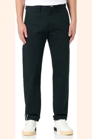 GANT Męskie spodnie regular twill klasyczne spodnie, czarny, 31W / 32L