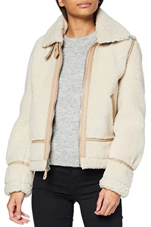 Schott NYC Damska kurtka skórzana, Natural/Nude, XL