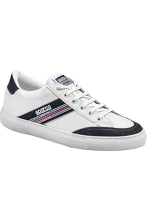 Sparco 0012B3MR46BIBM Sneakersy S-Time Martini-R rozmiar 46 białe, buty unisex dla dorosłych, wielokolorowe, 45 EU, 45 EU