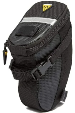 Topeak Torba podsiodłowa z paskiem mocującym Aero Wedge Pack, czarna, 18 x 8,5 x 11 cm, 0,66 litra, TC2260B