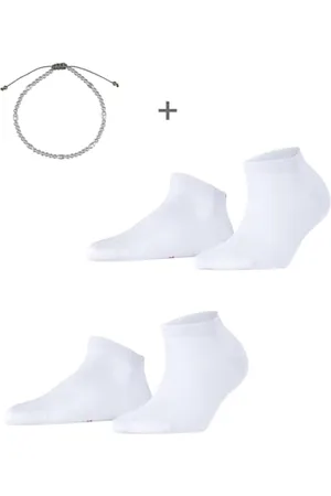ESPRIT Kobiety Skarpety do trampek Irisée Multipack W Sn bawełna krótkie jednokolorowe 2 Pak, , 39-42