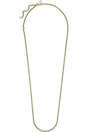 PANDORA Gliederhalskette in Gold mit 14 Karat vergoldete Metalllegierung aus der Moments Collection, Länge 60cm