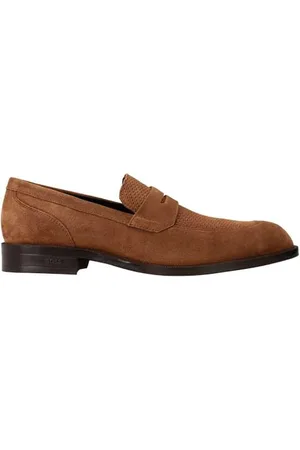HUGO BOSS Męskie Tayil_Loaf_tcsdwv Flacer, Medium Brown, 44 EU, , 44 EU