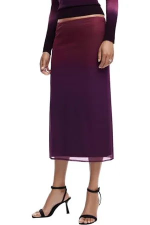 Desigual REPRIS_Fal_RIBBO, 3068 Granat Średni, L, , L