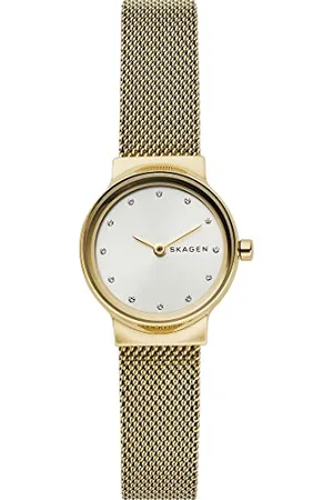 Skagen Freja Zegarek dla kobiet, mechanizm kwarcowy z paskiem ze stali szlachetnej lub skóry