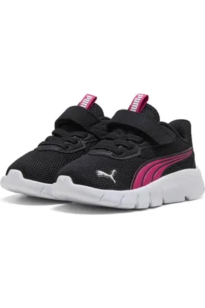 PUMA Unisex Baby Flexfocus Modern Ac+ Inf Sneaker, Black Pink White, 22 EU