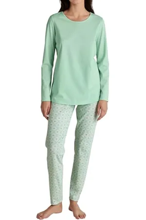 Calida Flower Nights piżama soft green, rozmiar 40-42, , 40-42