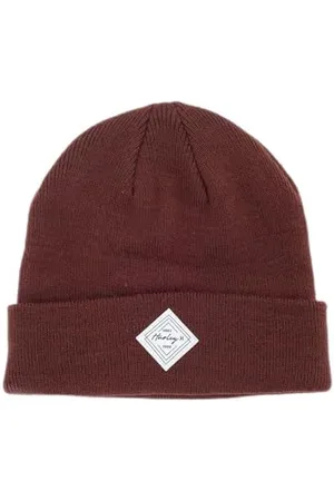 Hurley W Diamond Cuff Beanie Burgundy, , Rozmiar uniwersalny