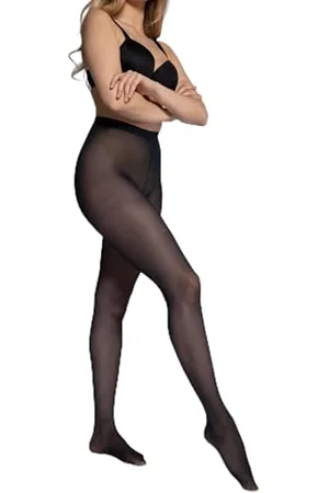 Ulla Popken Damskie rajstopy, granatowe, 40 den, niebieskie, 52/54, , 52-54