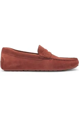 HUGO BOSS Męskie mokasyny Noel_Mocc_sdpeb, rdza/miedź, 6 UK, , 40 EU