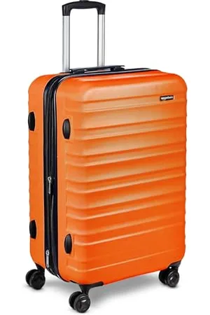 AmazonBasics Twarde etui - zestaw walizek, pomarańczowy, 68 cm, 1 sztuka