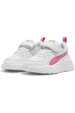 PUMA Unisex Baby Trinity LITE AC+ INF Sneaker, biało-magiczna róża-Vapor Gray, 5 UK dziecko, Biała Magiczna Róża Pary Szary, 22 EU
