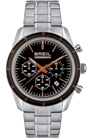 Breil Kolekcja zegarków, chrono, mechanizm kwarcowy, zamknięcie z klipsem bezpieczeństwa dla mężczyzn, , Rozmiar uniwersalny, bransoletka