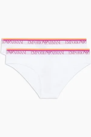 Emporio Armani Majtki damskie, 2-pak, biały/biały, XS, Biały/biały, XS