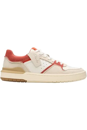 Clarks Męskie buty sportowe Courtlite2 Lo, czerwone Combi, 6,5 UK, , 40 EU