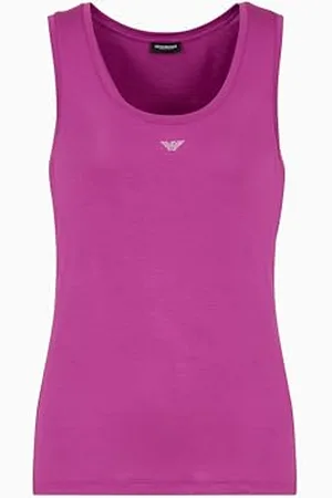 Emporio Armani Woman Essential Studs Bielizna bez rękawów Fioletowy XL, , XL