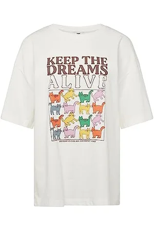 Mavi Keep The Dreams Printed Graphic Tee; Antique White, , S