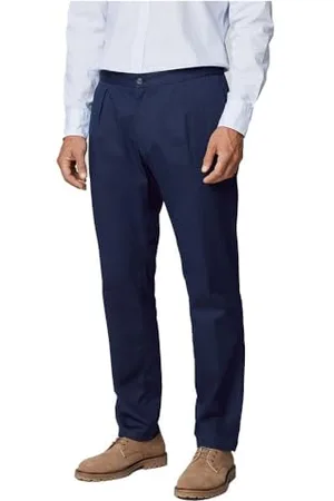 Hackett Męskie spodnie do biegania ze ściągaczem, niebieskie (granatowe), 38 W/30 L, , 38W / 30L