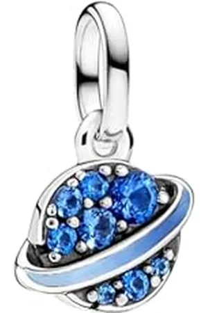 PANDORA ME Planet 793448C01 zawieszka ze sztucznego kryształu, z gradientem kolorów, mini zawieszka charms ze sztucznym kryształem, kompatybilna z ME i Moments, 3,4x7,1x9,6 mm, Srebro szterlingowe