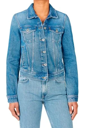 Pepe Jeans Damska kurtka SLIM, niebieska (Denim - IA5), S, , S