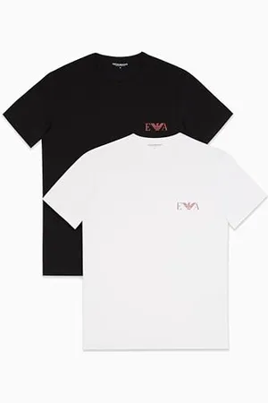 Emporio Armani Man Bold Monogram 2-pak koszulka z okrągłym dekoltem biała L, , L