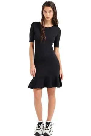 Armani Exchange Sustainable, Black Edition, sukienka z krótkim rękawem, , S