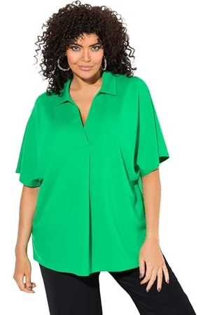 Ulla Popken Damskie bluzy z kołnierzem, , 54-56