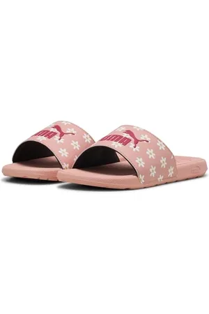 PUMA Cool CAT 2.0 Daisies JR Slide Sandal, różowy owoc różowy biały - prawie morelowy, 5 UK, Różowy owoc różowy biały prawie morelowy, 38 EU