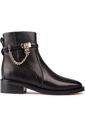 Michael Kors Hamilton Flat Bootie, Botki Damskie, Black, 43.5 EU, , 43.5 EU