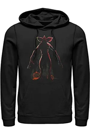 Stranger Things Unisex Haunted Night Hoodie Hooded Bluza, Black, XL, , XL