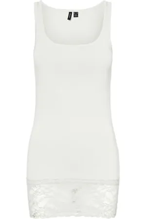VERO MODA Vmmaxi My Lace Long Tank JRS Noos, , S