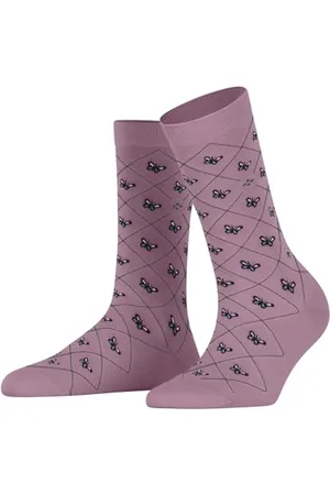 Burlington Kobiety Skarpety Butterflies W So bawełna z wzorem 1 Para, , 36-41