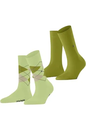 Burlington Kobiety Skarpety Everyday Mix Multipack W So Bawełna z wzorem 2 Pak, , 36-41