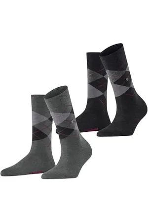 Burlington Kobiety Skarpety Everyday Argyle W So bawełna z wzorem 2 Pak, , 36-41