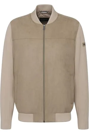 Bugatti Męska kurtka z dzianiny z zamkiem błyskawicznym College Regular Fit, , L