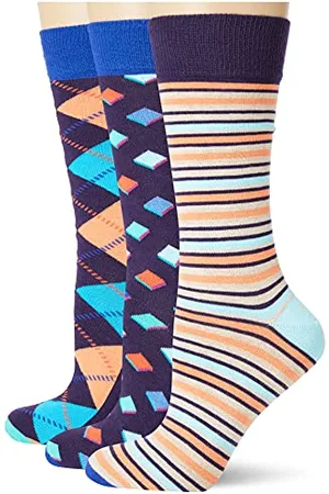 Happy Socks HS by 3 pary skarpet wielopakowych, 4-11 (41-46)