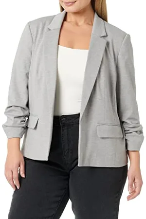 Miss Selfridge Damska szara marynarka Ponte Casual
