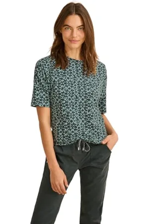 CECIL T-shirt z detalami na guziki, , XS
