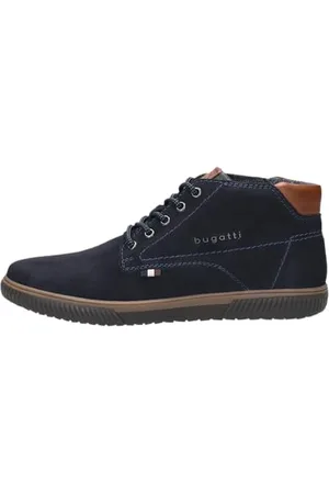 Bugatti Męskie buty typu sneakers ze skóry z wygodnymi butami modnymi, , 44 EU szeroki