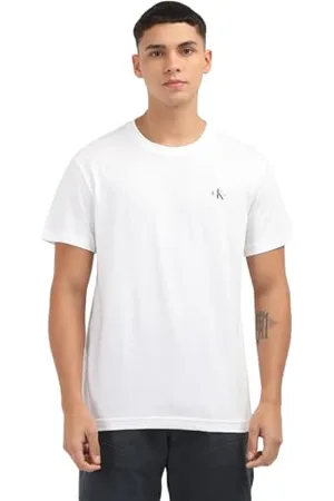 Calvin Klein Jeans Męska koszulka MONOLOGO 2-pak J30J320199, S/S, biały, L, , L
