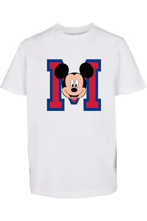 Mister Tee Dziecięcy T-shirt Myszka Miki M Face Kids Tee, T-shirt z nadrukiem z przodu, krój regularny, rozmiary 110-164, , 110