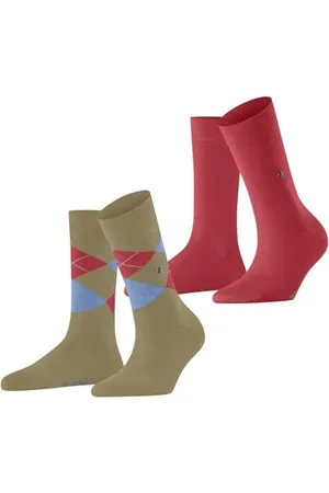 Burlington Kobiety Skarpety Everyday Mix Multipack W So Bawełna z wzorem 2 Pak, , 36-41