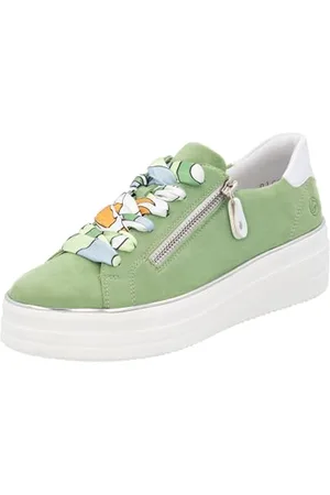 Remonte Damskie buty sportowe D1C06 Low, zielone, 42 EU, , 42 EU