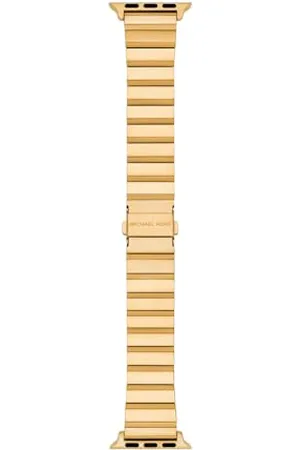 Michael Kors MKS8074E pasek damski Apple Watch 38 mm 40 mm 41 mm 42 mm 44 mm 45 mm stal szlachetna złoty kolor MKS8074E, , Eine Grösse, Casual