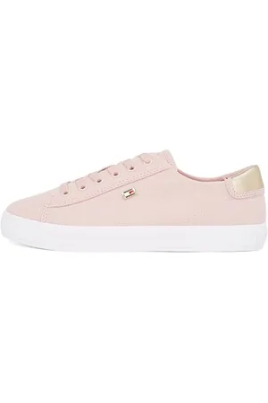 Tommy Hilfiger Damskie VULC CANVAS LACE UP SNEAKER Low Top, różowy (mglisty róż), 5 UK, , 38 EU