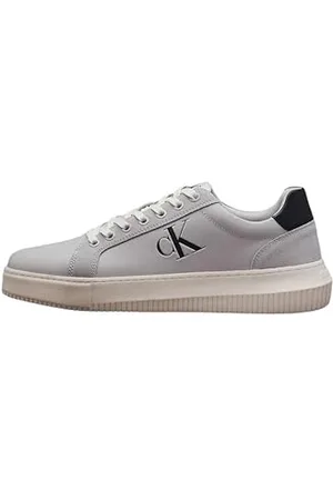 Calvin Klein Jeans Męskie buty sportowe Chunky Cupsole Authentic YM0YM01123, szare (O Mushroom/C White/Navy), 45 EU, , 43.5 EU
