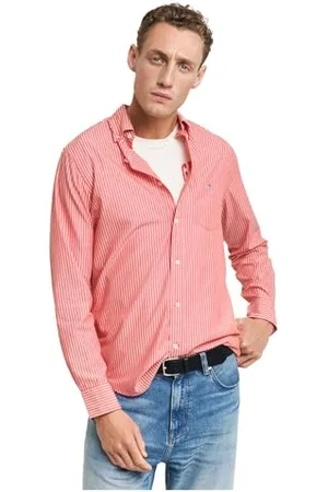 GANT REG Classic POPLIN Stripe Shirt, , XL