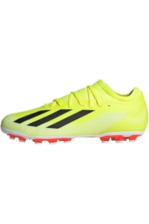 adidas Uniseks X Crazyfast League Artificial Grass Boots, Solar Yellow/Core Black/Cloud White, 47 1/3 EU