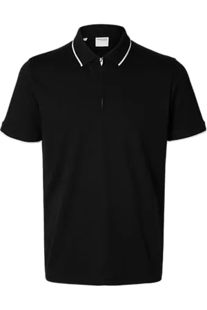 SELECTED Slhfave Sport Zip Ss Polo Noos, , L